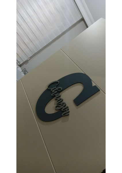 Çocuk ve Bebek Odası Harf Kapı ve Duvar Süsü Pano Isimlik