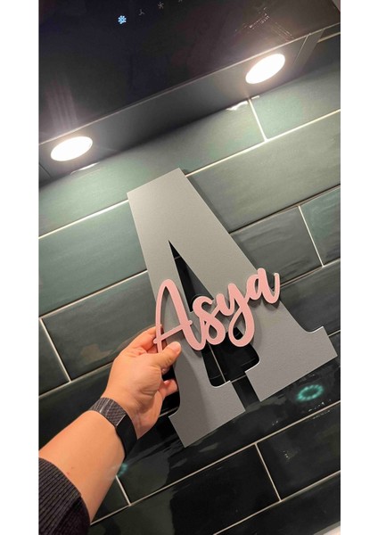 Çocuk ve Bebek Odası Harf Kapı ve Duvar Süsü Pano Isimlik