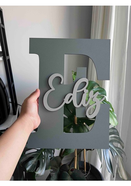 Çocuk ve Bebek Odası Harf Kapı ve Duvar Süsü Pano Isimlik