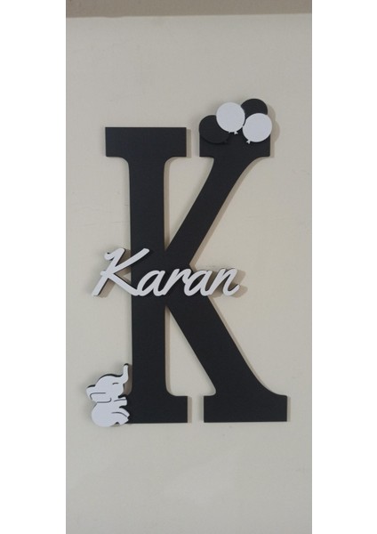 Çocuk ve Bebek Odası Harf Kapı ve Duvar Süsü Pano Isimlik