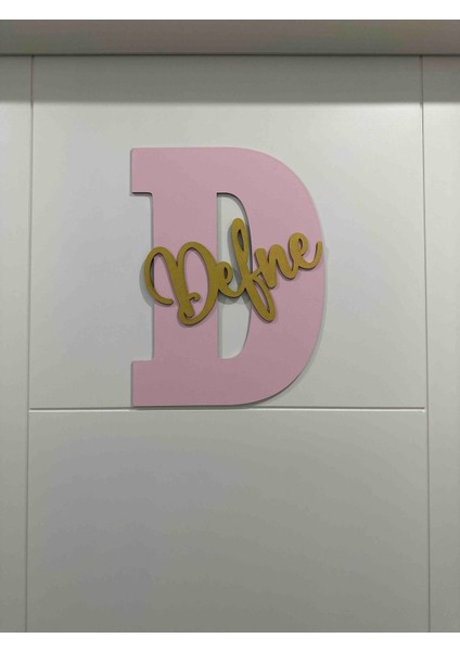 Çocuk ve Bebek Odası Harf Kapı ve Duvar Süsü Pano Isimlik