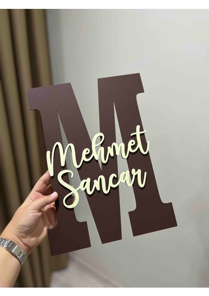 Çocuk ve Bebek Odası Harf Kapı ve Duvar Süsü Pano Isimlik