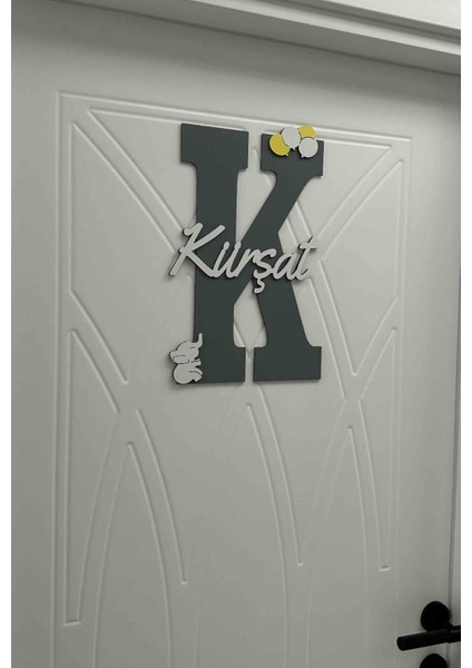 Çocuk ve Bebek Odası Harf Kapı ve Duvar Süsü Pano Isimlik