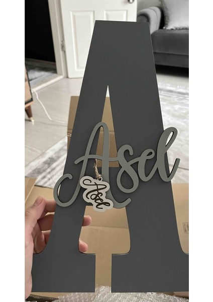 Çocuk ve Bebek Odası Harf Kapı ve Duvar Süsü Pano Isimlik