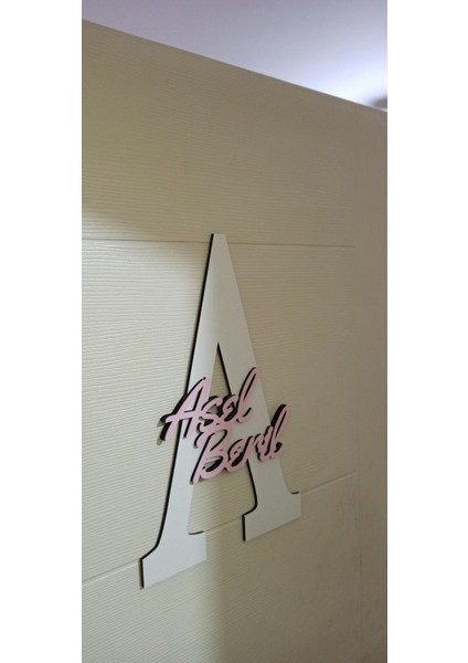 Çocuk ve Bebek Odası Harf Kapı ve Duvar Süsü Pano Isimlik