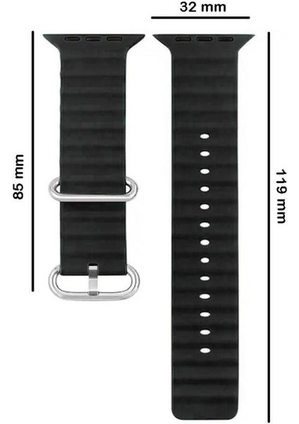 Apple Watch Uyumlu Ultra Ocean Loop Tokalı Kayış Kordon 38 40 41MM modelleri