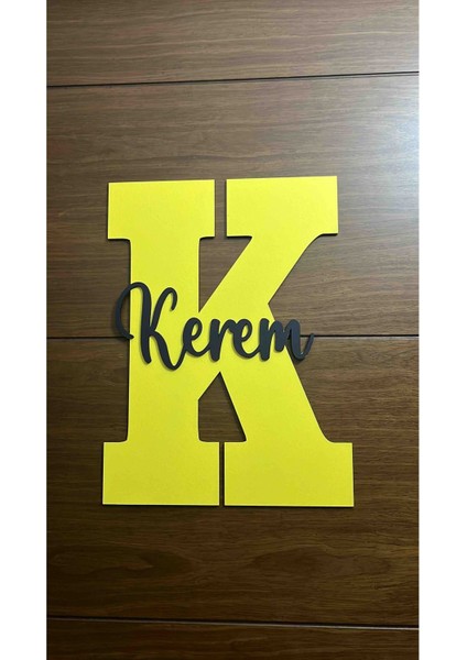 Çocuk ve Bebek Odası Harf Kapı ve Duvar Süsü Pano Isimlik