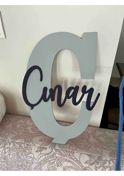 Çocuk ve Bebek Odası Harf Kapı ve Duvar Süsü Pano Isimlik