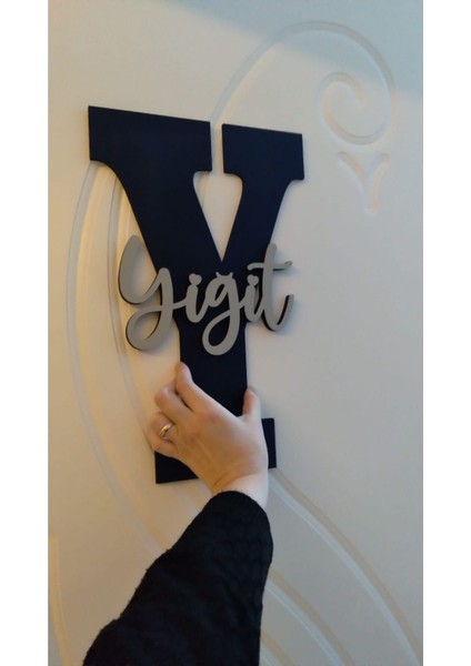 Çocuk ve Bebek Odası Harf Kapı ve Duvar Süsü Pano Isimlik