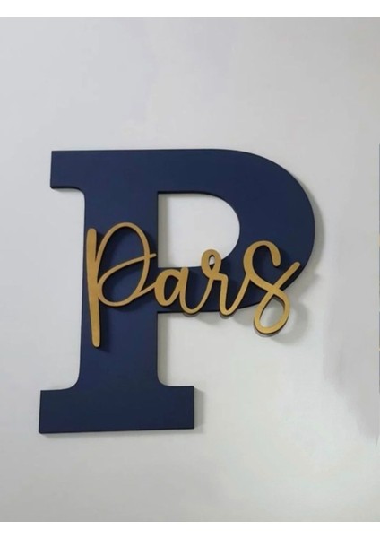 Çocuk ve Bebek Odası Harf Kapı ve Duvar Süsü Pano Isimlik