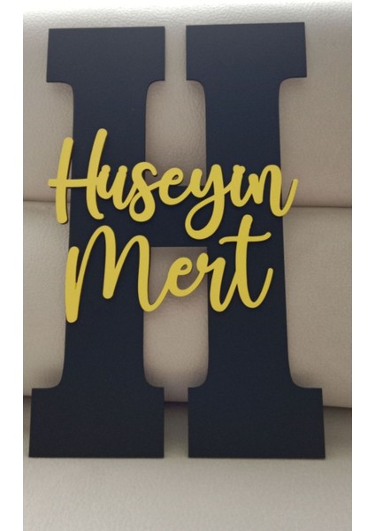 Çocuk ve Bebek Odası Harf Kapı ve Duvar Süsü Pano Isimlik