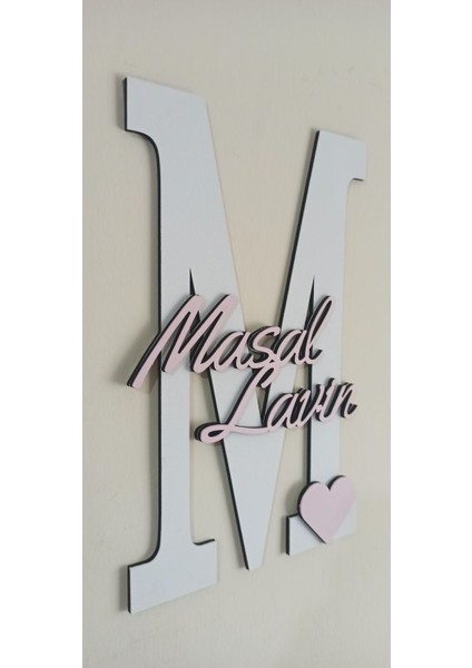 Çocuk ve Bebek Odası Harf Kapı ve Duvar Süsü Pano Isimlik