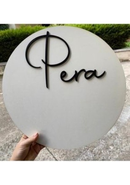 Çocuk ve Bebek Odası Harf Kapı ve Duvar Süsü Pano Isimlik