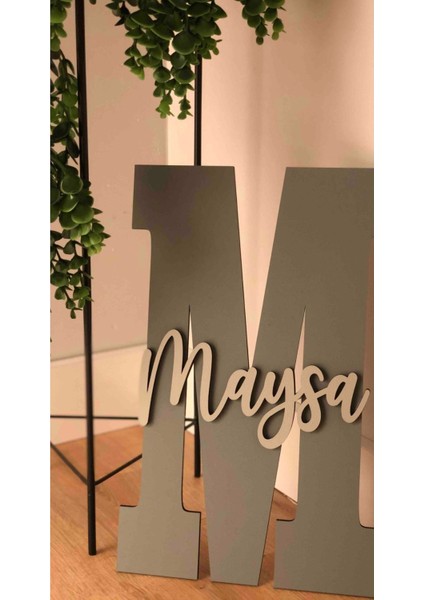 Çocuk ve Bebek Odası Harf Kapı ve Duvar Süsü Pano Isimlik