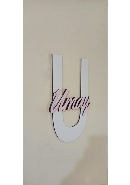 Çocuk ve Bebek Odası Harf Kapı ve Duvar Süsü Pano Isimlik