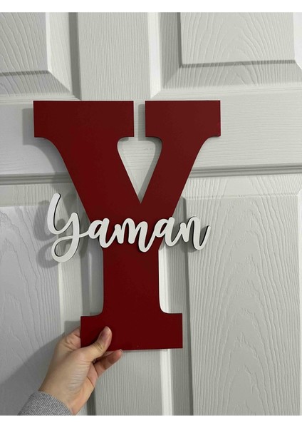 Çocuk ve Bebek Odası Harf Kapı ve Duvar Süsü Pano Isimlik