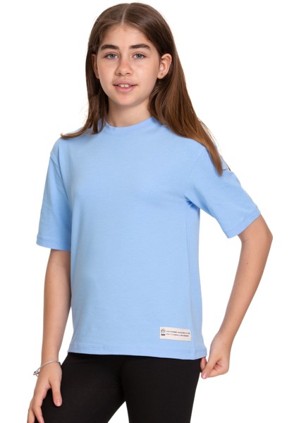 Bisiklet Yaka Regular Fit Suprem Örme Kumaş Kız Çocuk T-Shirt