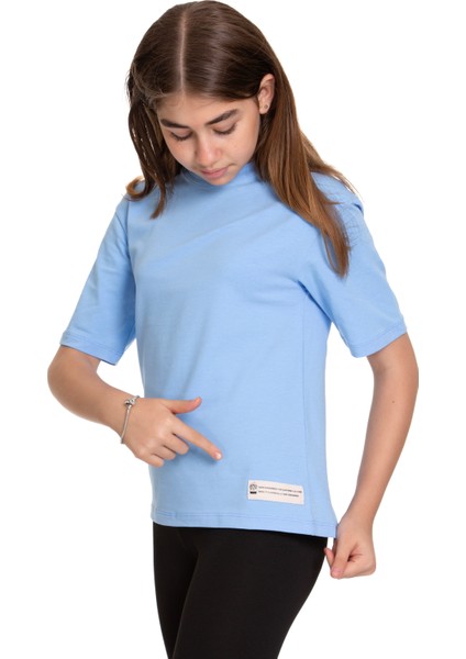 Bisiklet Yaka Regular Fit Suprem Örme Kumaş Kız Çocuk T-Shirt