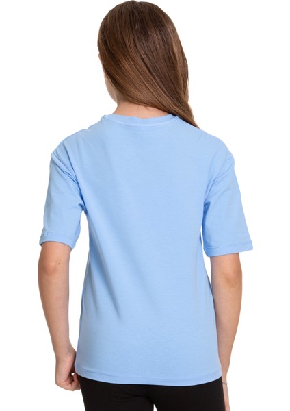 Bisiklet Yaka Regular Fit Suprem Örme Kumaş Kız Çocuk T-Shirt