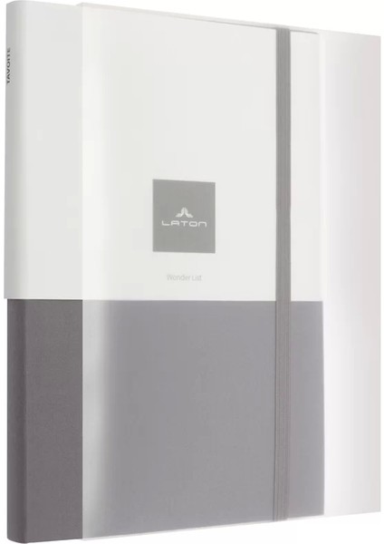 Tavoite A5 Tarihsiz Planlayıcı Kumaş Sert Kapak Defter 14 x 21 cm 256 Yaprak Açık Gri