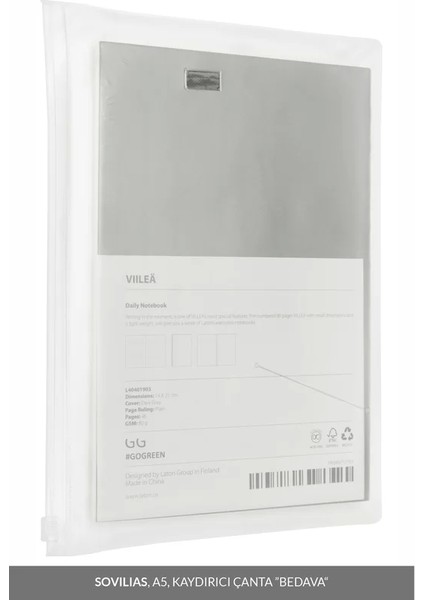 Viilea A5 Premium Pvc A5 Kaydırıcı Çanta pvc A6 Yapıştırıcı Cep Defter 14 x 21 cm 96 Sayfa Kırmızı fiyatları