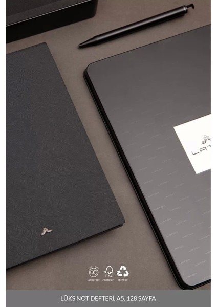 Seilu A5 Premium Defter Metal Kutu Seti Çizgili 14.6 x 20.8 cm 128 Yaprak Siyah modelleri
