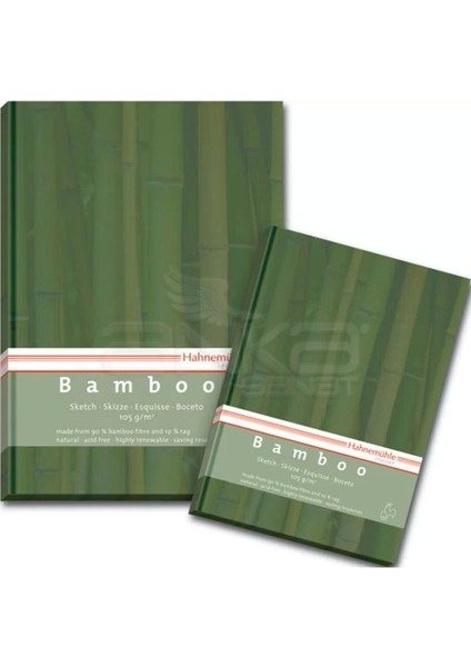 Bamboo Çizim Defteri Düz Sert Kapak 105G 64 Yaprak