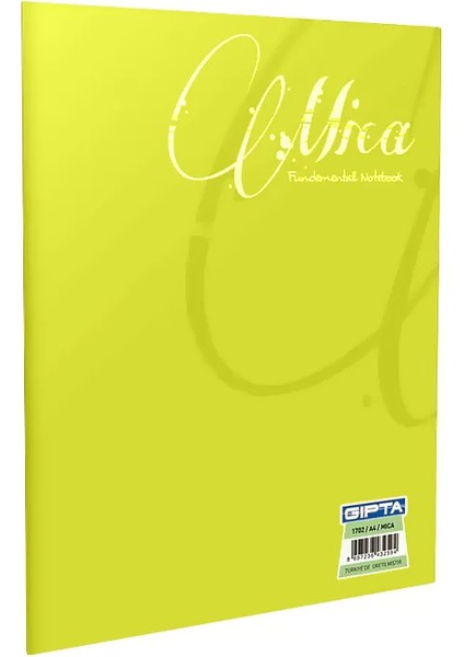Mica Plastik Kapak Defter A4 Kareli 80 Yaprak 1708