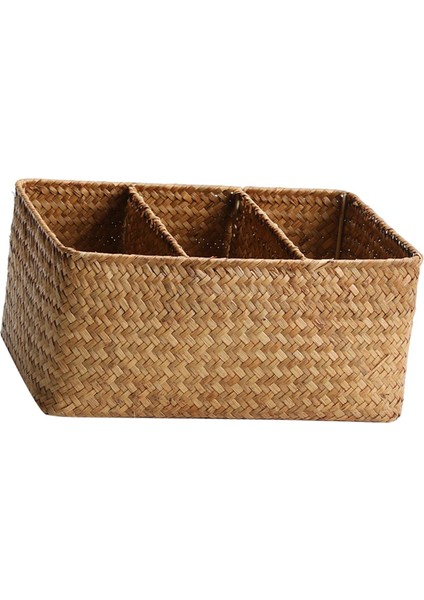 Dokuma Depolama Sepeti Rattan Sepet I Kozmetik Dikd 28.5CMX18.5CMX13CM (Yurt Dışından)