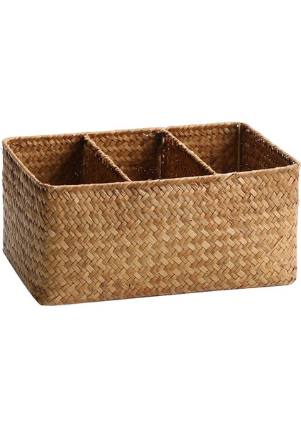 Dokuma Depolama Sepeti Rattan Sepet I Kozmetik Dikd 28.5CMX18.5CMX13CM (Yurt Dışından)