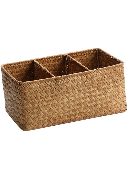 Dokuma Depolama Sepeti Rattan Sepet I Kozmetik Dikd 28.5CMX18.5CMX13CM (Yurt Dışından)