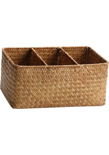 Dokuma Depolama Sepeti Rattan Sepet I Kozmetik Dikd 28.5CMX18.5CMX13CM (Yurt Dışından)