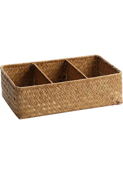 Dokuma Depolama Sepeti Rattan Sepet I Kozmetik Dikd 31CMX21CMX9CM (Yurt Dışından)