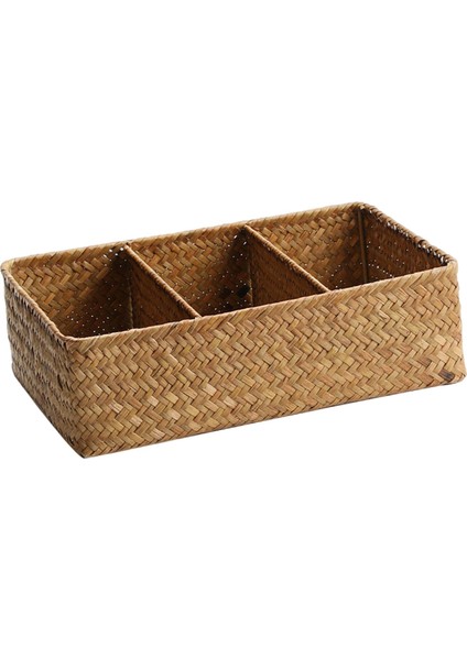 Dokuma Depolama Sepeti Rattan Sepet I Kozmetik Dikd 31CMX21CMX9CM (Yurt Dışından)