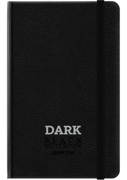 Dark Deri Kapak Siyah Defter 9 x 14 Düz 64 Yaprak 2812