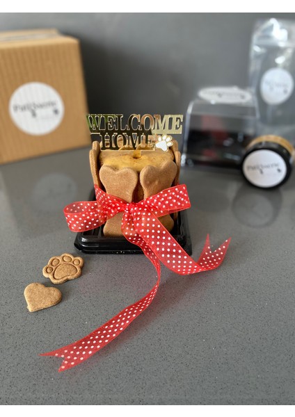 Köpekler Için Evine Hoşgeldin Pastası/ Welcome Home Kit-Kırmızı