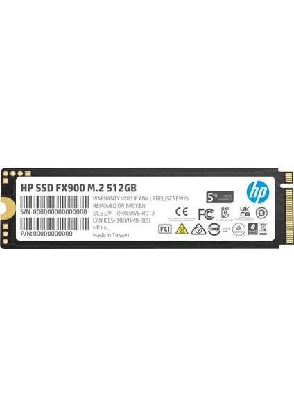 Hp SSD FX900 Plus M.2 512 GB High-Speed Gen 4 SSD For Gamers