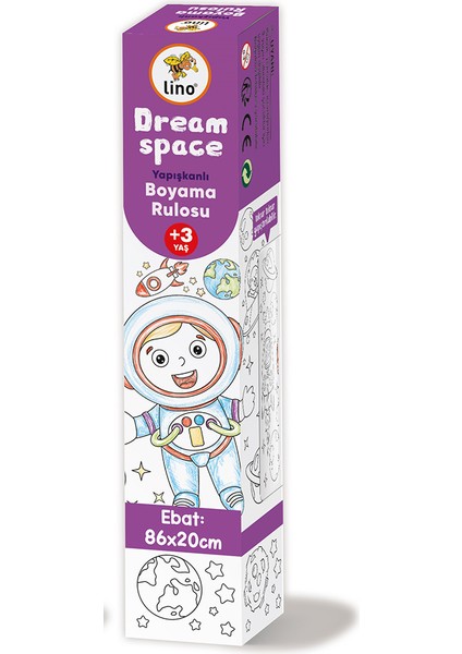 Yapışkanlı Boyama Rulosu Dream Space 86X20 cm