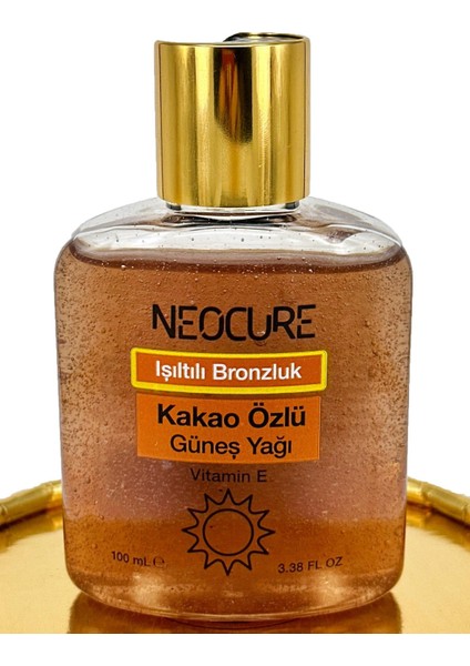 Neocure Işıltılı Bronzluk Havuç Özlü Güneş Yağı 100 ml + Kakao Özlü Güneş Yağı 100 ml