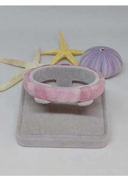 Pembe Kuvars Taşı Unisex Bileklik fiyatları