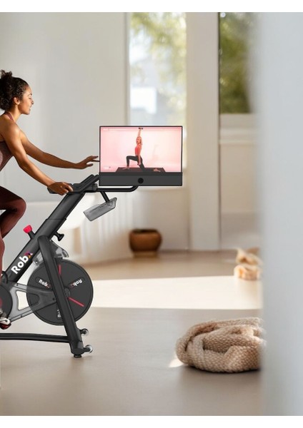 S20 Smart Spin Bike FHD Ekran hoparlör ses sistemi wifi+Bluetooth Kondisyon Bisikleti