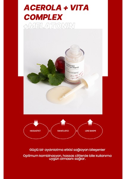Koyu Lekeler İçin Acerola Dark Spot Blemish Care Ampul Serum modelleri