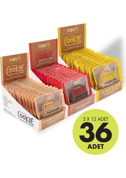 36'lı Mix Glutensiz Cookıes