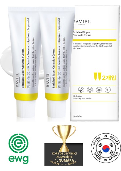 Cilt Bariyeri Için Enriched Süper Ceramide Krem Set (2 Adet)