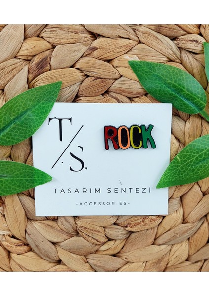 Rozet Metal Broş Yaka Okul Çantası Kıyafet Şapka Takı Aksesuar Rock And Roll Muzik Klips Rosette