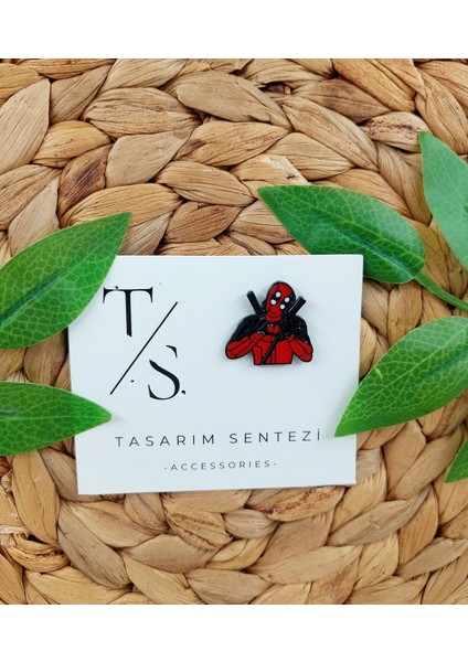 Rozet Metal Broş Yaka Okul Çantası Kıyafet Şapka Takı Aksesuar Deadpool & Wolverine Film Sinema Klips Rosette