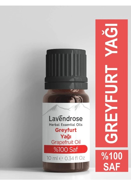 Greyfurt Yağı %100 Saf Bitkisel Aromaterapi Greyfurt Uçucu Yağı 10ML