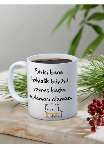 Baskılı Kupa Bardak Seramik Mug - ..büyüsü Yapmış