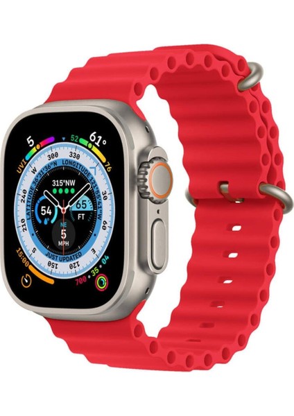 Koodmax Apple Watch Uyumlu Ultra Ocean Loop Tokalı Kayış Kordon 42 44 45 49MM