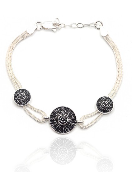 Yöresel Model Mardin Hasırı 925 Ayar Gümüş Bileklik 201023211 fiyatları